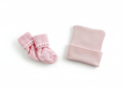 Pink set flat lay