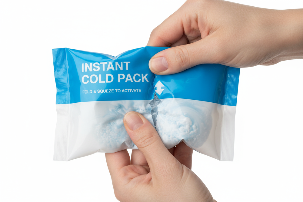 Cold Pack Activation Instructions - Fold to Activate