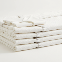 Side view of stacked sheets