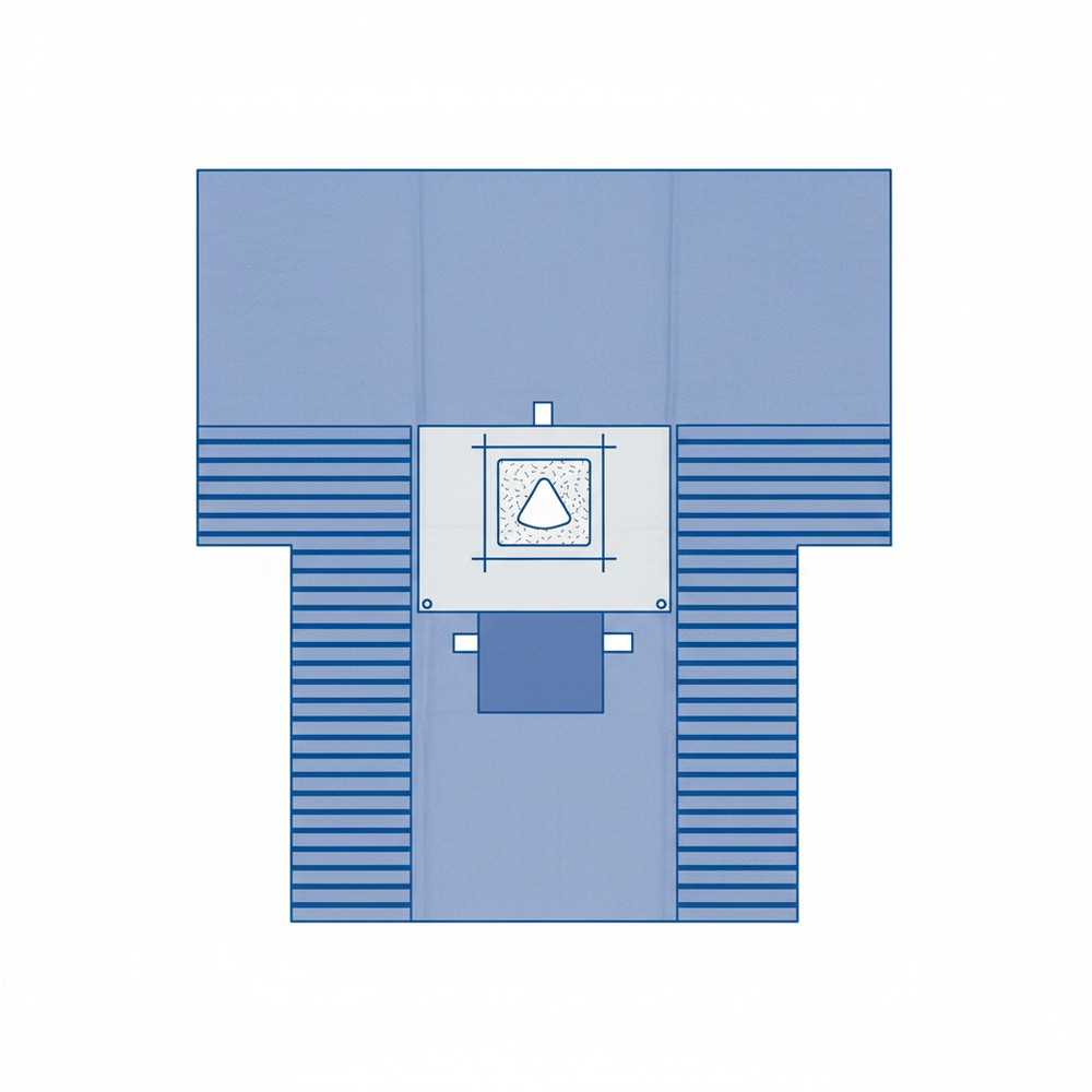 Full drape overhead view