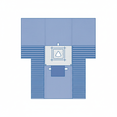 Full drape overhead view