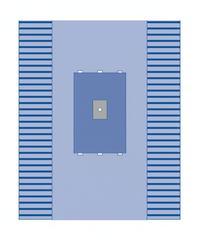 Top-down overhead view