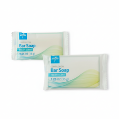 Overhead view of soap package