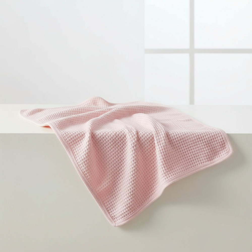 Draped blanket showing full size