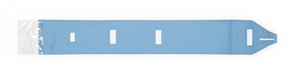 Overhead view of drape laid flat