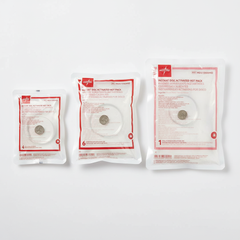 Size comparison of three hot pack sizes