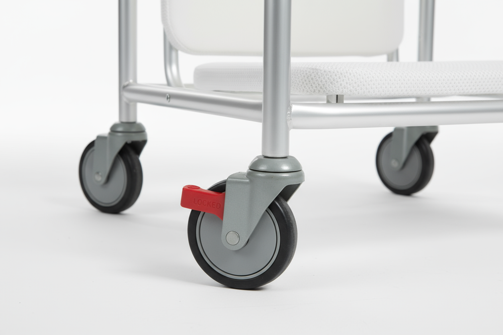 Detail view of casters