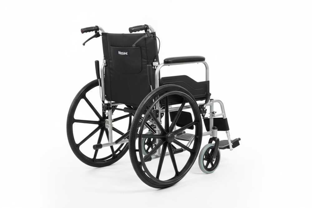 Rear view showing foldable frame