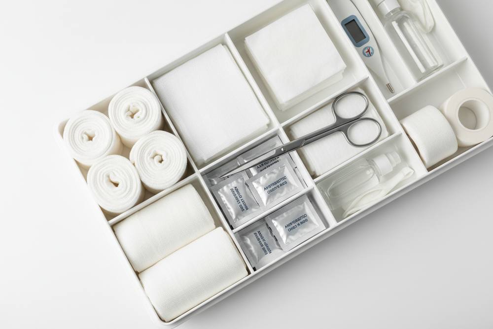 Medical Supplies Detail Close-up