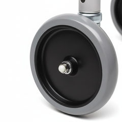 Walker wheels detail close-up