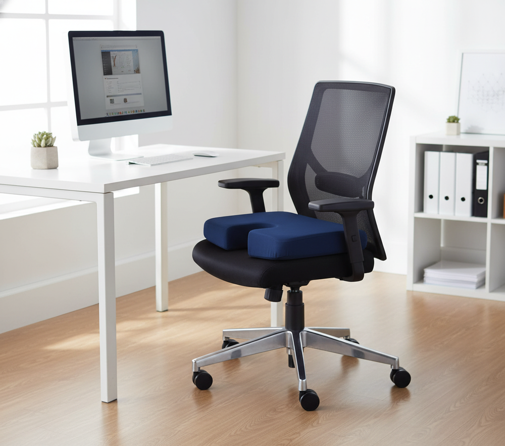 Lifestyle shot on office chair