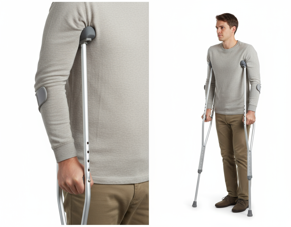 In-use on crutches