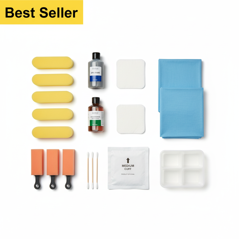 Overhead view of all components