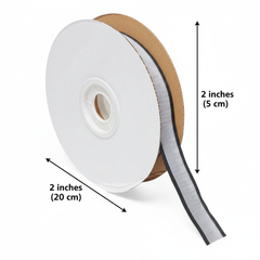 Angled view showing roll dimensions
