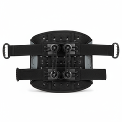 Rear view showing support panels