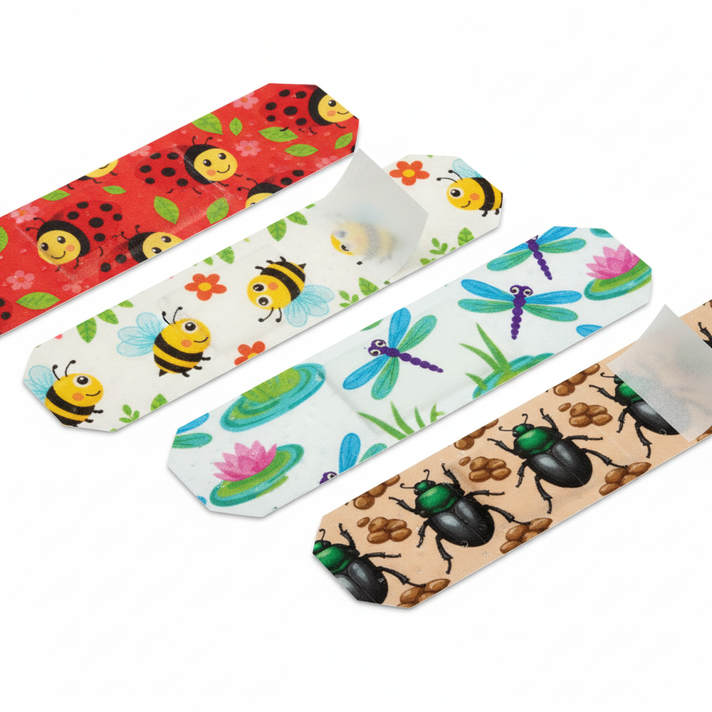 Busy Bugs Bandages - Close-up Detail
