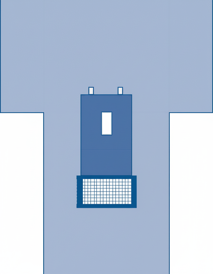 Top-down view of complete cystoscopy pack