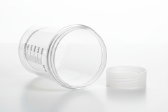 Container with cap removed