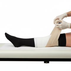 Compression system applied to leg