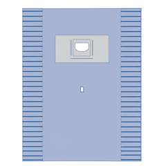Full drape layout - top view
