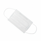 Surgical mask angled view with ties