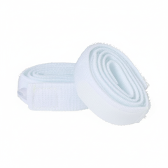 Side angle view of leg bag strap