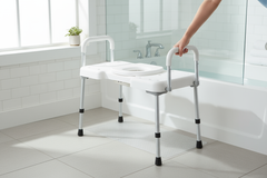 Lifestyle shot in bathroom setting