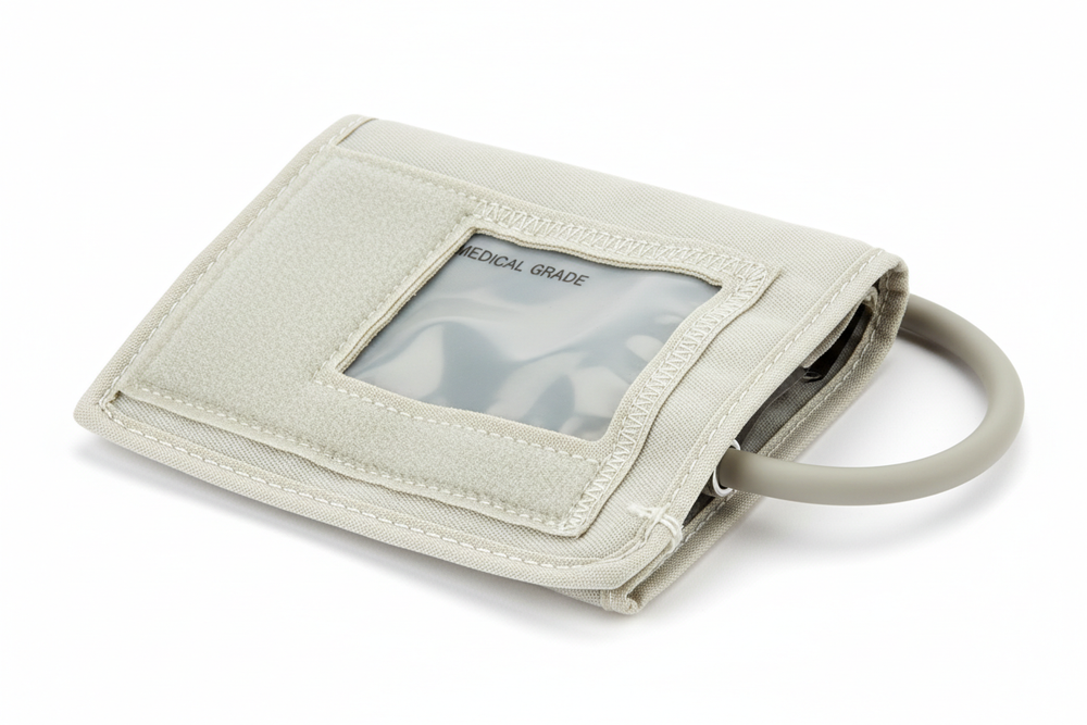 Close-up of cuff construction