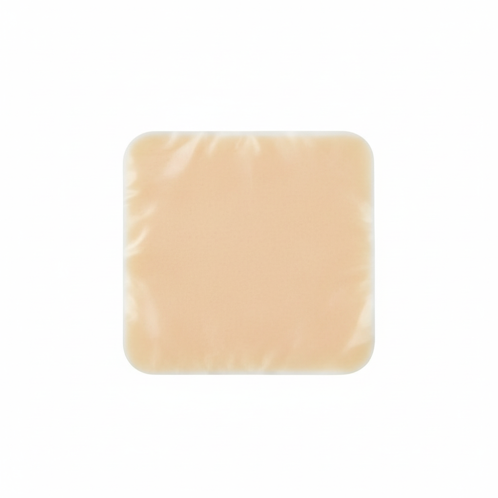 Top view of hydrocolloid dressing