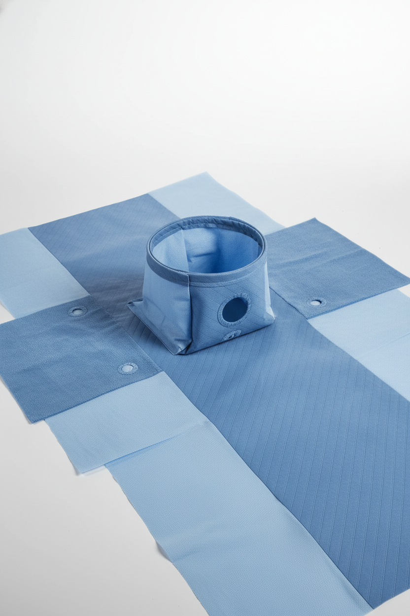 Collection pouch and reinforcement