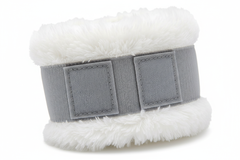 Close-up of synthetic fur cuff