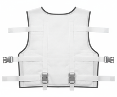 Back view of patient safety vest