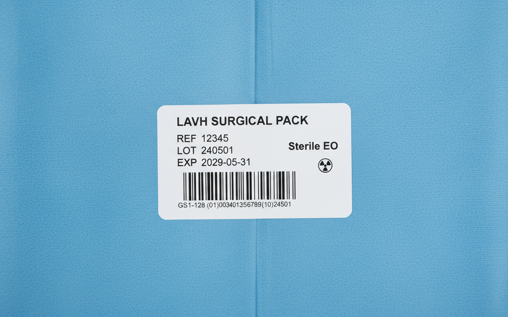 Label detail close-up