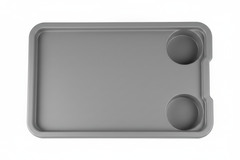 Top View - Tray Surface with Cup Holders