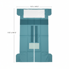 Overhead view of CVMax surgical drape