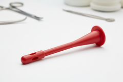 Red Rubber Catheter 45-Degree View