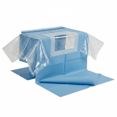 Side view with fluid pouches