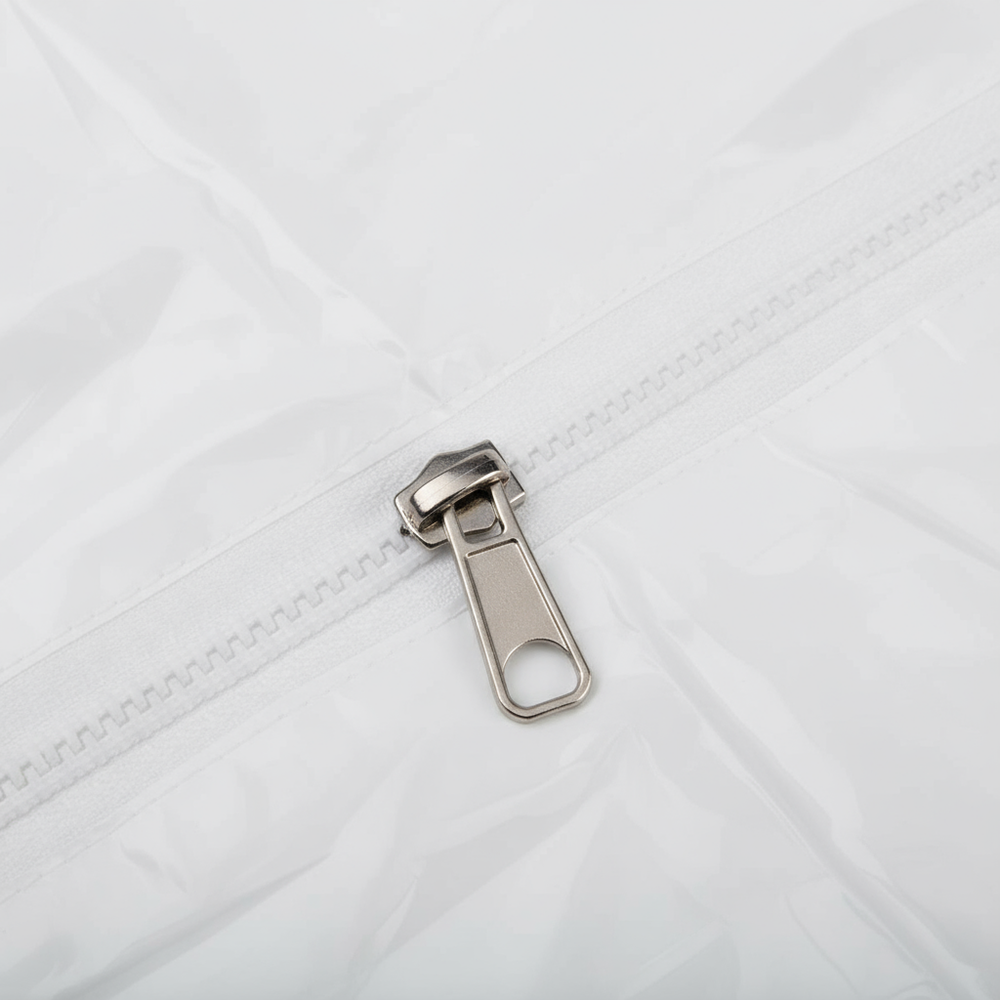 Close-up zipper detail