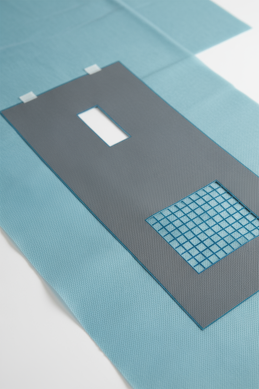 Close-up detail view of fabric texture