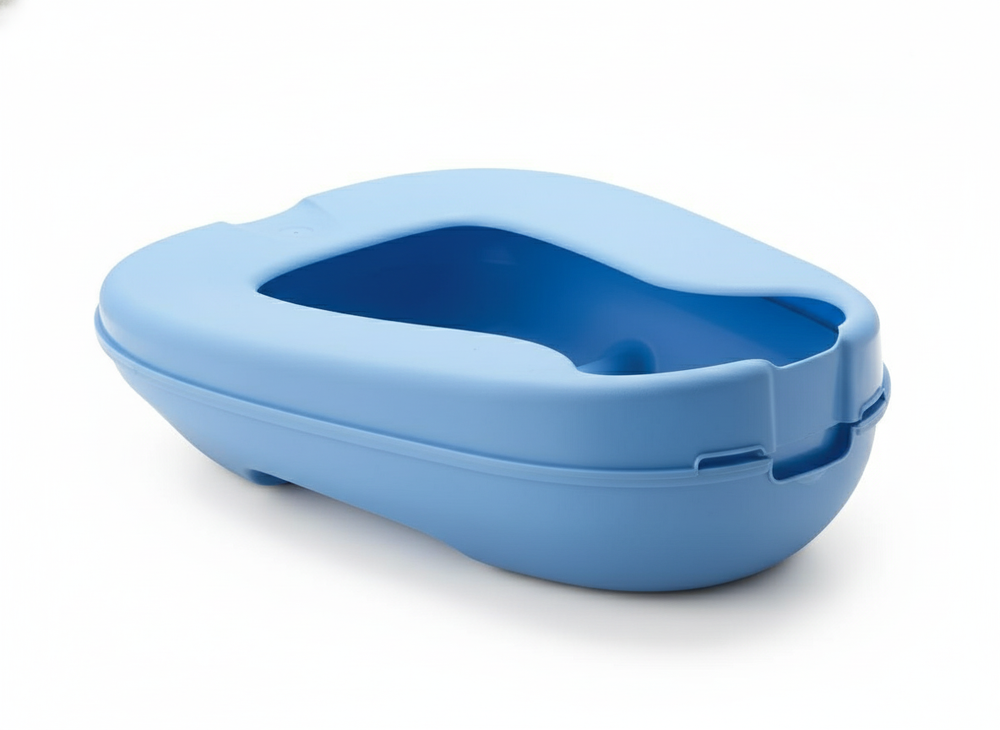 Rear angle showing stackable design