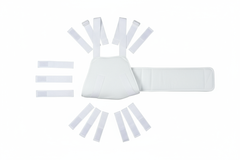 Flat lay showing all components