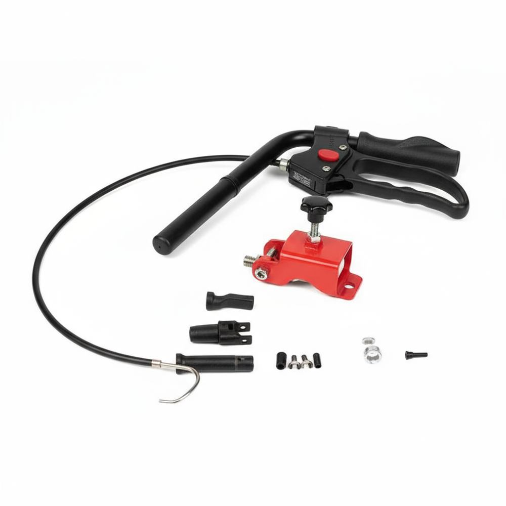 Brake mechanism close-up detail