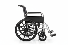Side profile of transport wheelchair