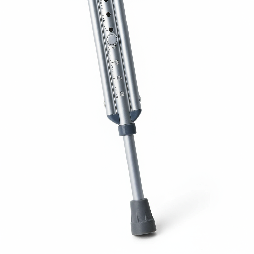 Close-up of push-button adjustment system