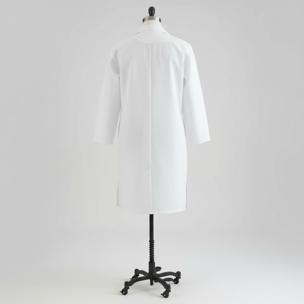 Back view of lab coat
