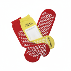 Top-down view showing terry cloth interior and dual-tread sole