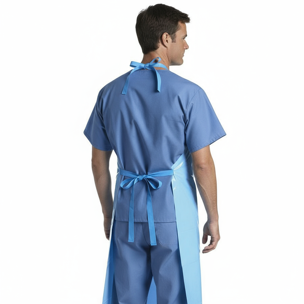 Back view with tie closure