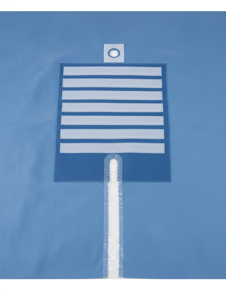 Detail of hook-and-loop line holders