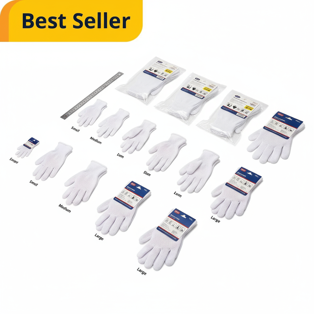 Multiple glove liners size comparison