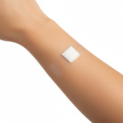 Bandage applied on skin - side angle